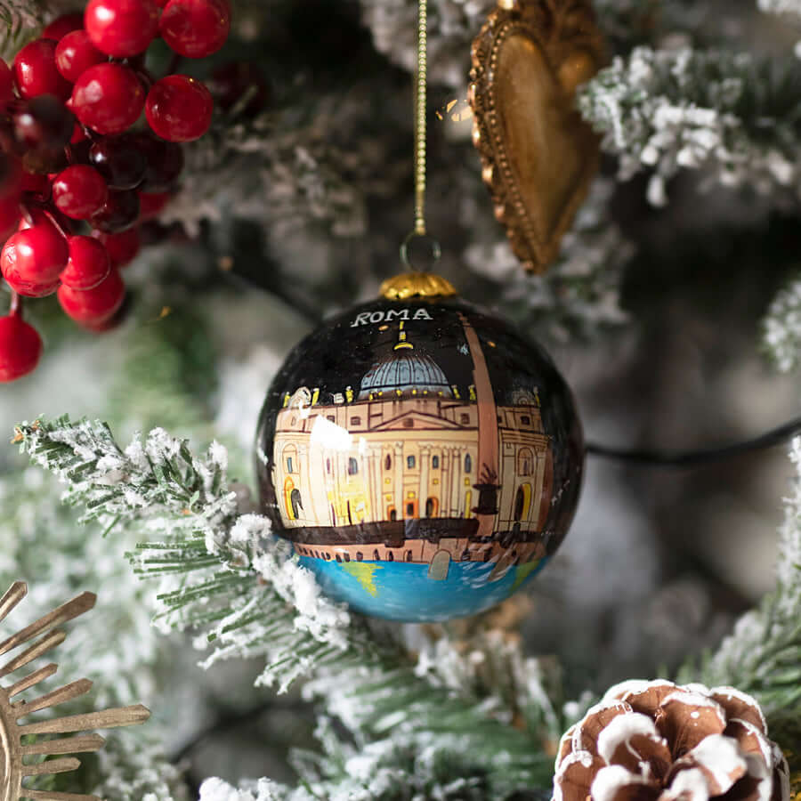 SAINT PETER'S SQUARE - CHRISTMAS BAUBLE - GLASS - Image 2