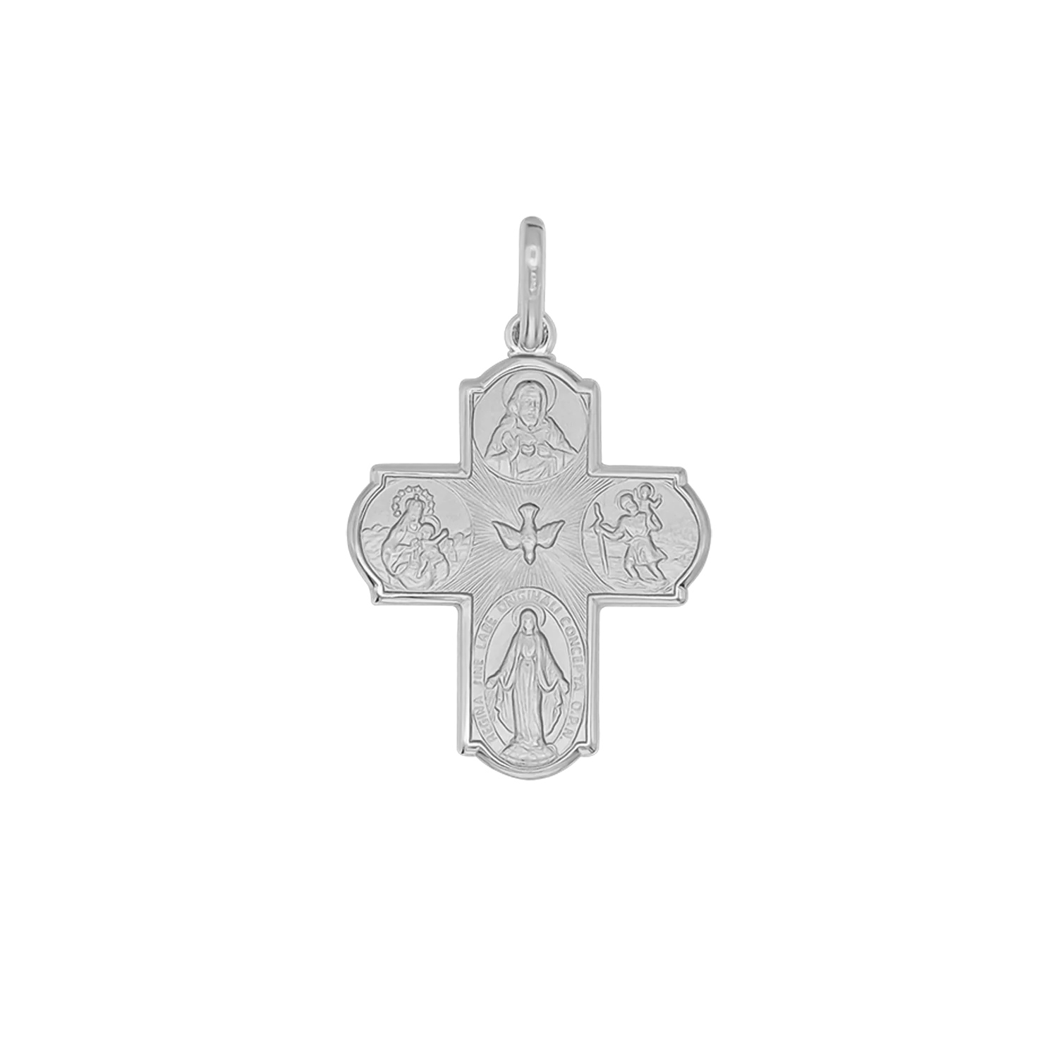 SCAPULAR - CROSS PENDANT - METAL