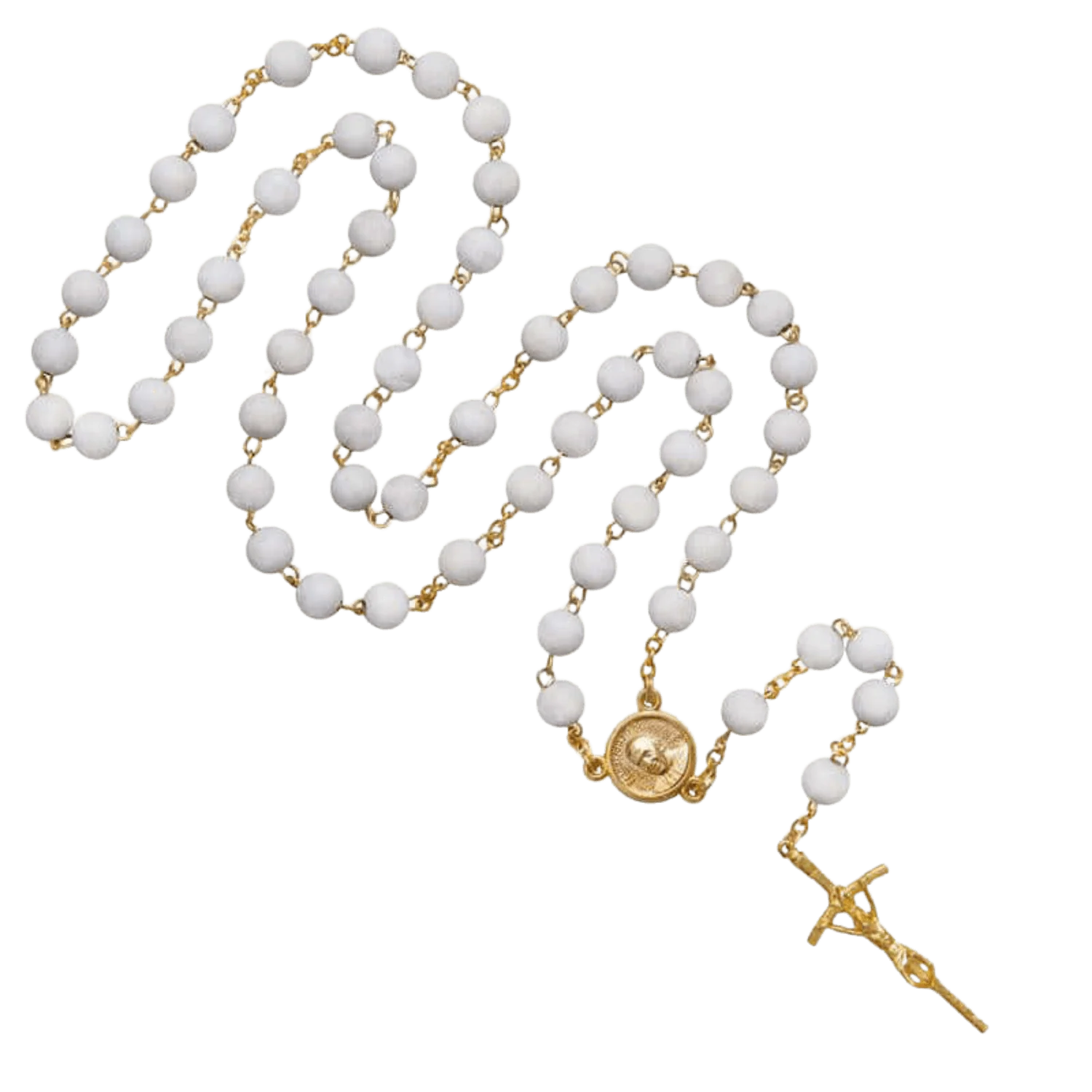 SCENTED JASMINE PETAL ROSARY - METAL
