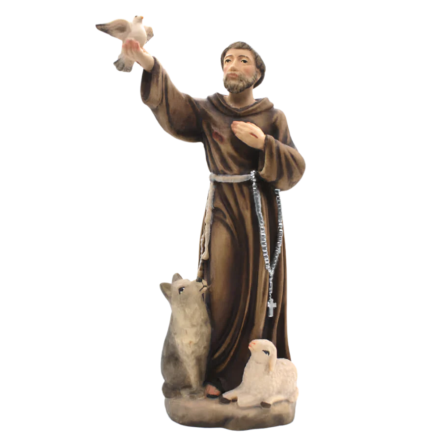 ST FRANCIS OF ASSISI - STATUE - WOOD