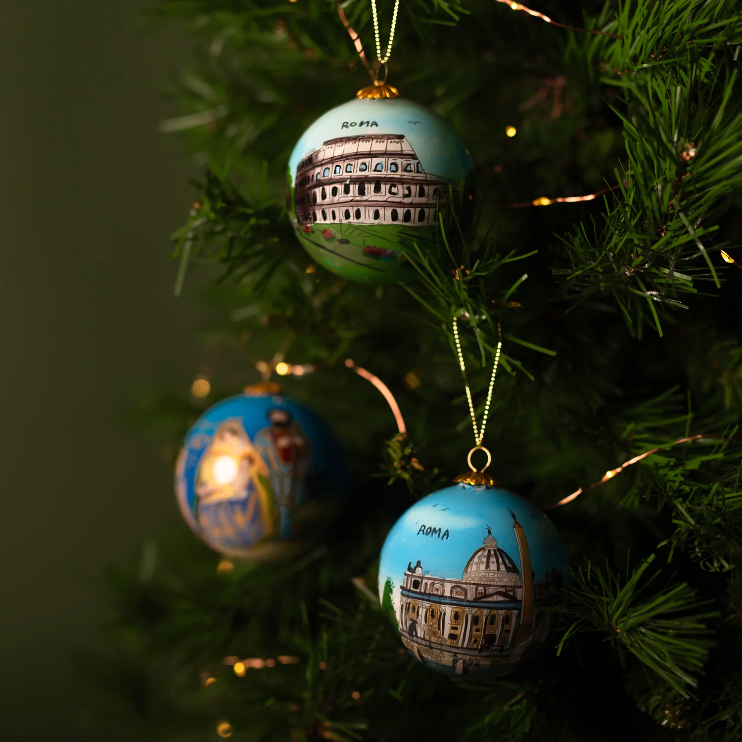 SAINT PETER'S SQUARE - CHRISTMAS BAUBLE - GLASS - Image 3