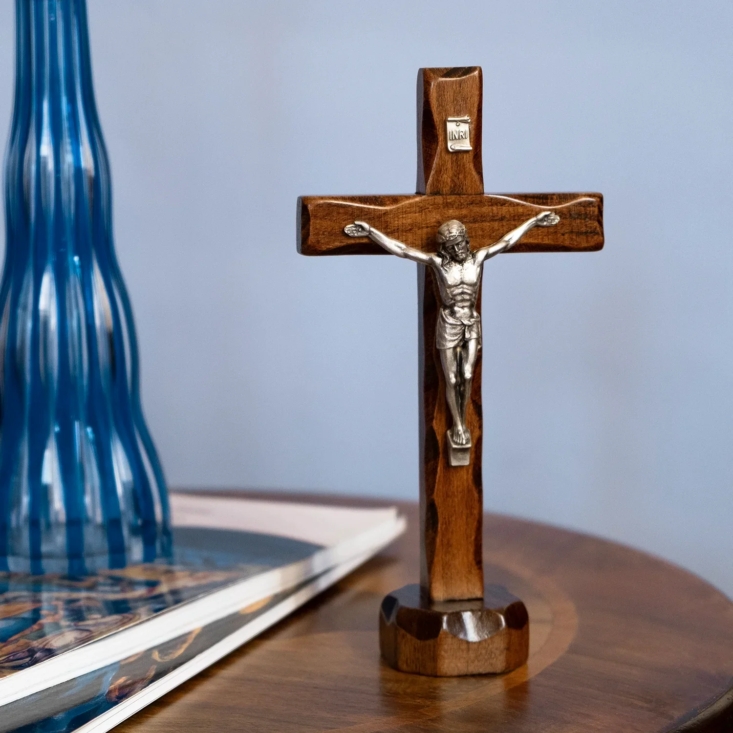 STANDING CRUCIFIX - WOOD - Image 2