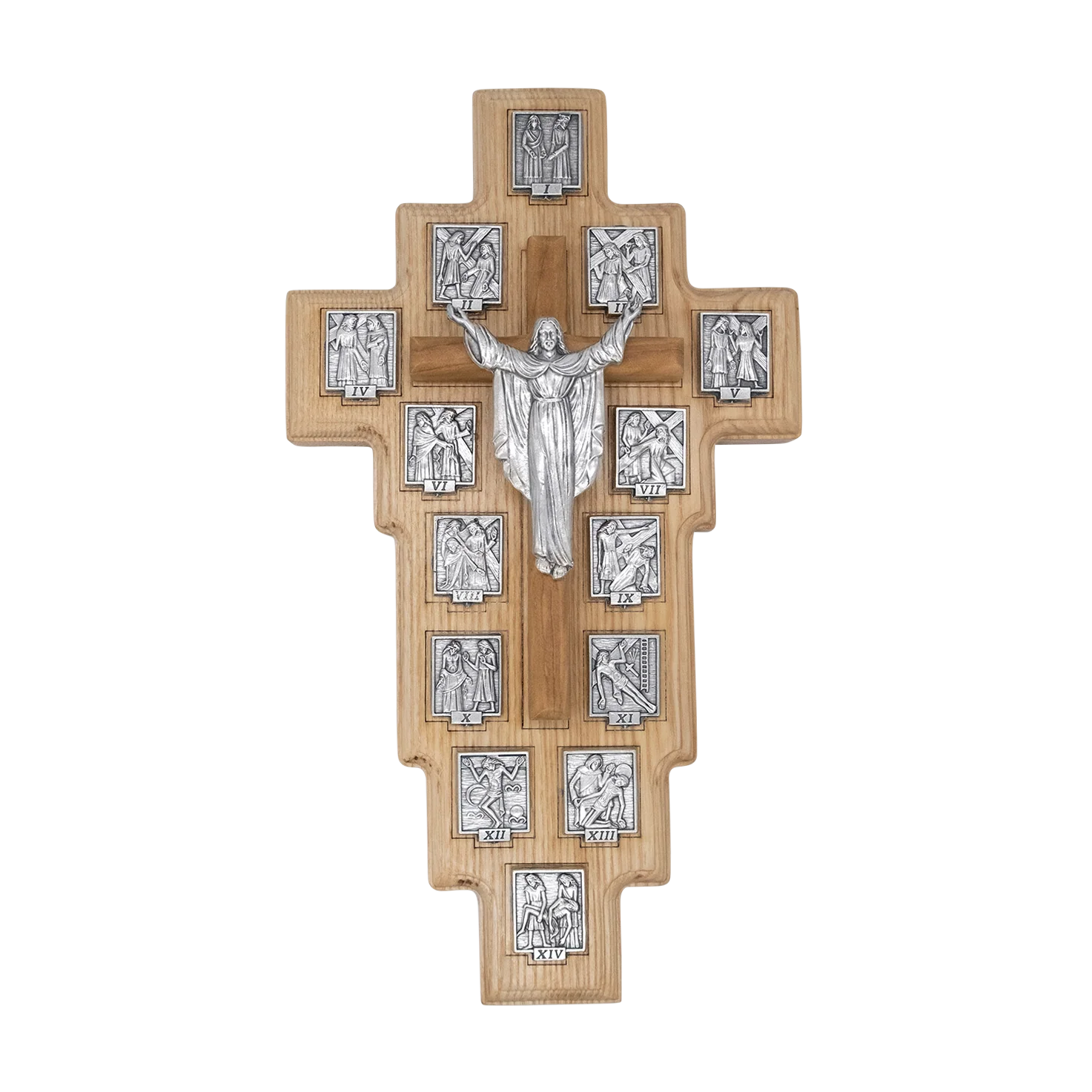 STATIONS OF THE CROSS - WALL CROSS - WOOD
