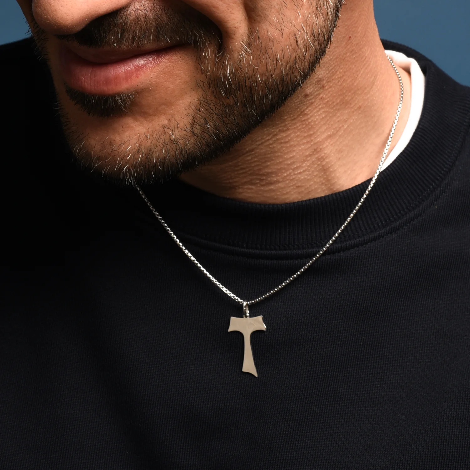 TAU - CROSS PENDANT - SILVER - Image 2