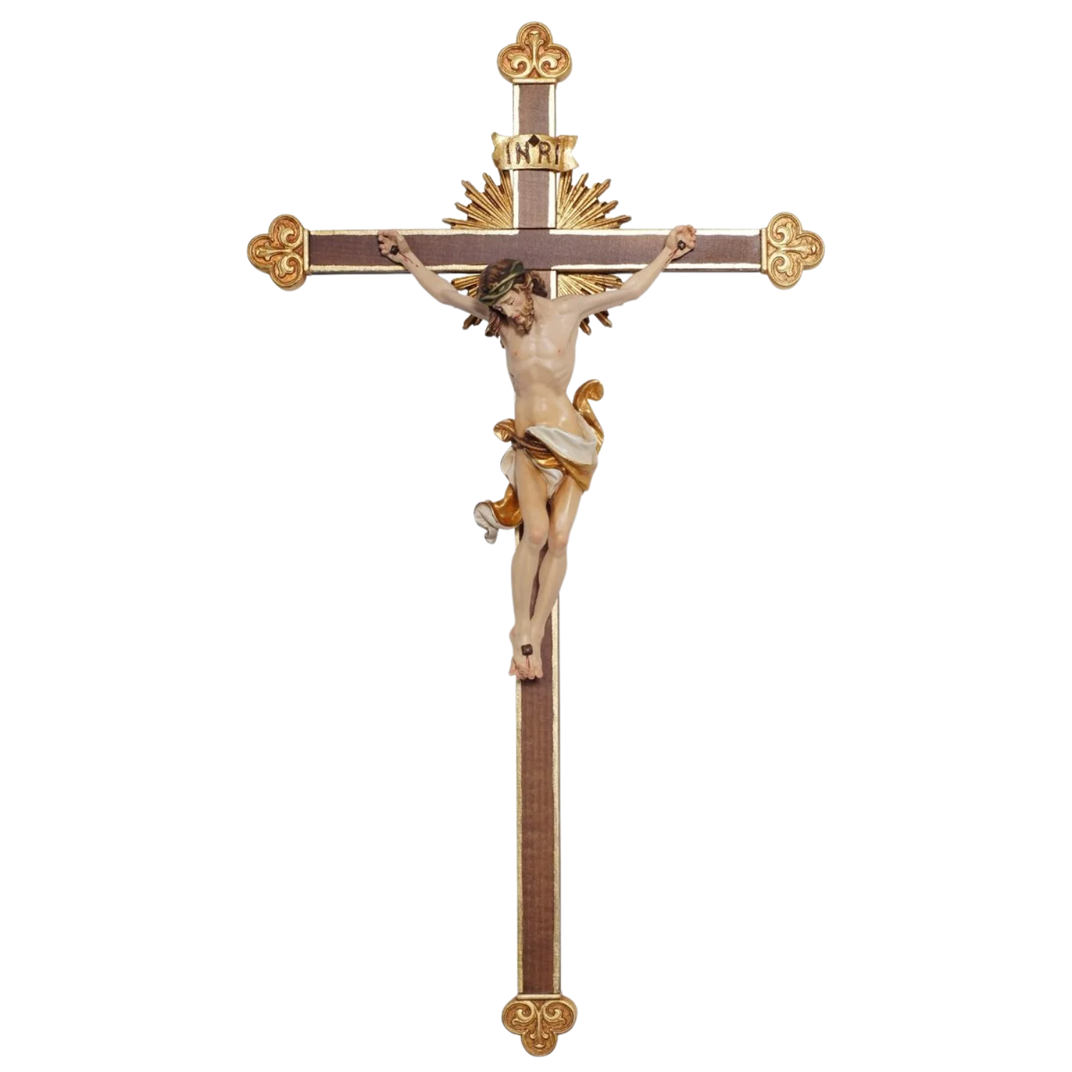 WALL CRUCIFIX - HANDCARVED WOOD