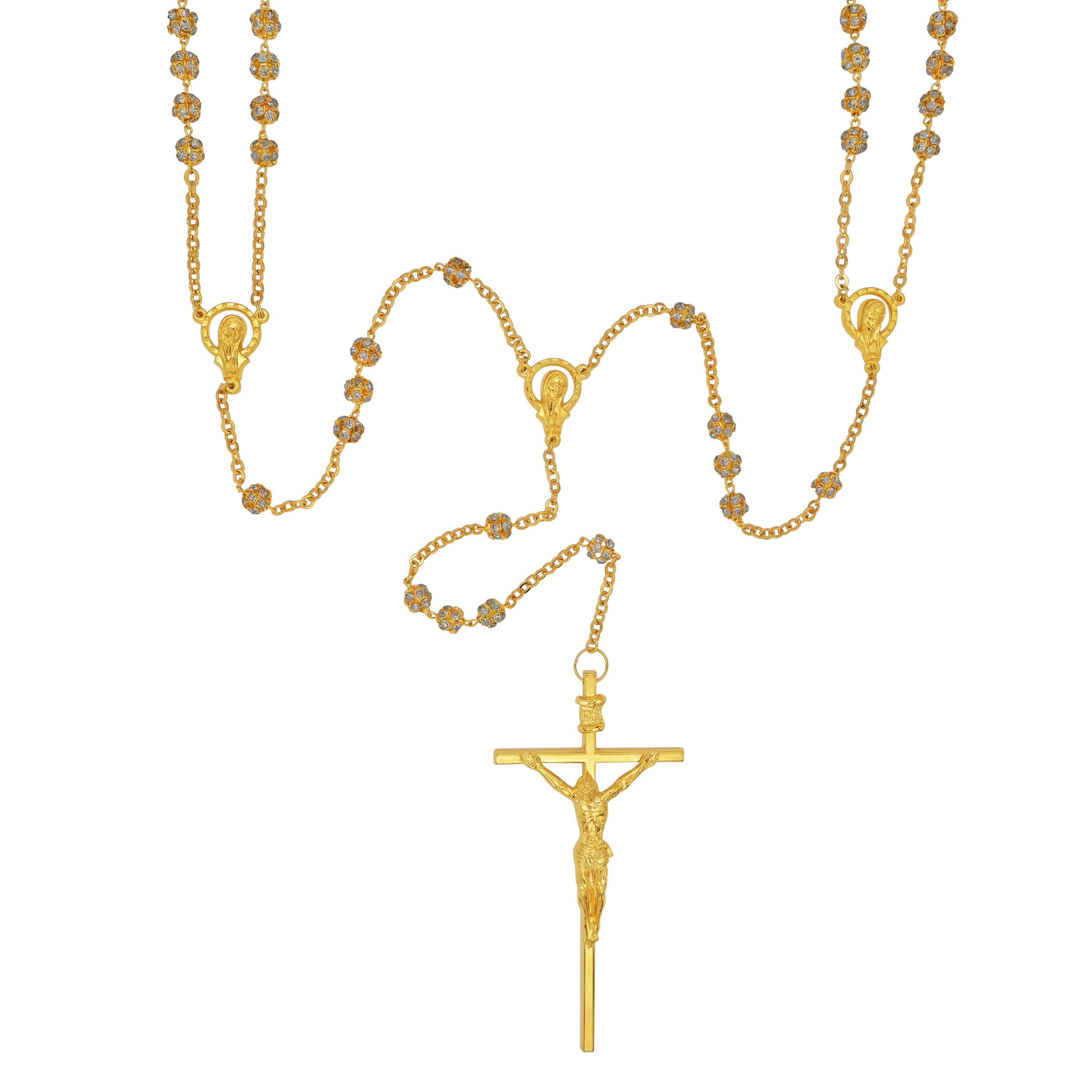 WEDDING LASSO ROSARY - GOLDEN METAL