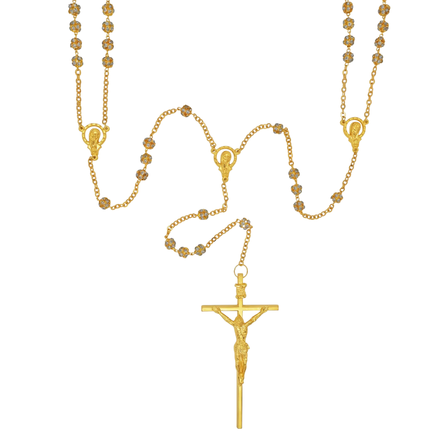 WEDDING LASSO ROSARY - GOLDEN METAL - Image 2